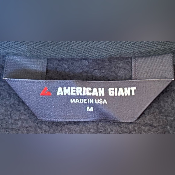 NEW American Giant Men's Black Moto Full Zip Jacket, Size Medium - Picture 12 of 15